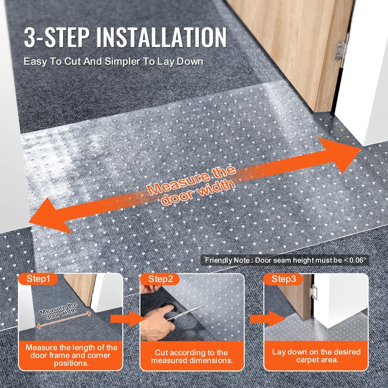VEVOR Carpet Protector for Pets 2 Pack, 15" x 4'