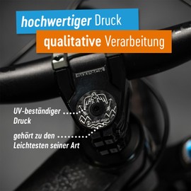 Riesel Design 1x stem:Cap Ahead Cap Made of Carbon with Aluminium Screw for Road Bike, Cyclocrosser & Mountain Bike/Top Cap MTB/Stylish Stem & Headset Cap for Fork Shafts with 1 1/8 Inch