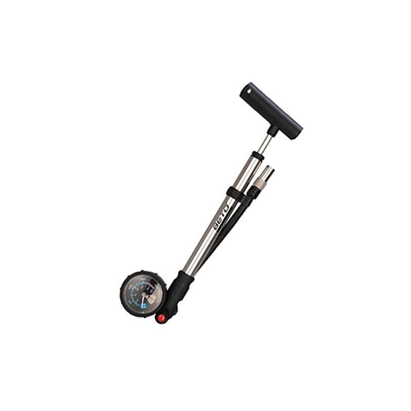 Beto SP-002AGN Alloy Bike Shock Pump with Gauge, Silver
