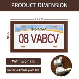 License Plate Frames Wall Decor, Car Number Plate Covers & Holder, Cool License Plate Display