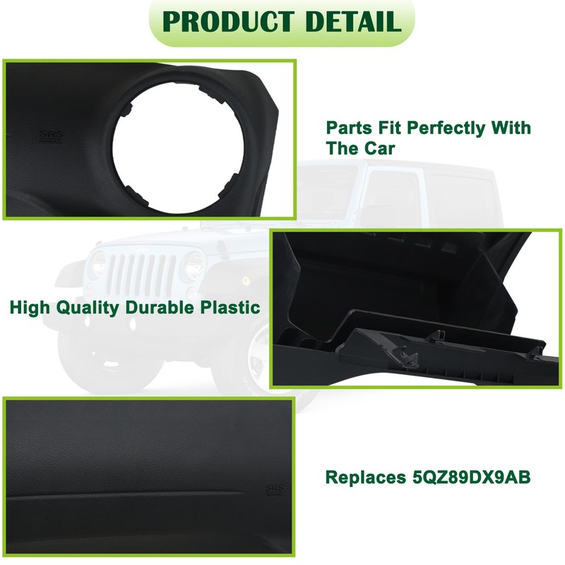 omoZone Dashboard Instrument Panel Cover Right Passenger Side Compatible with