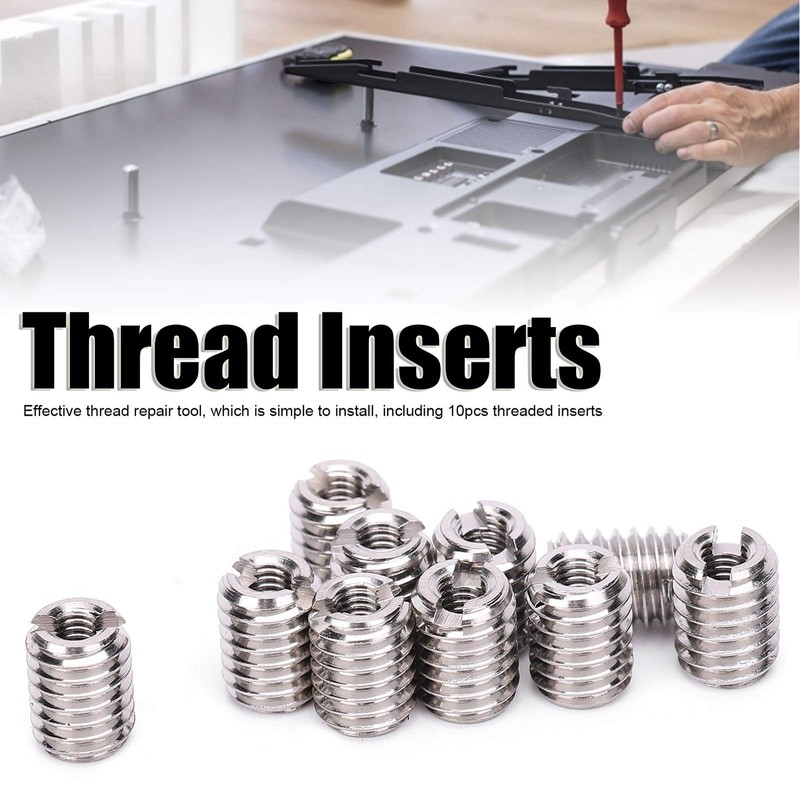 Threaded Insert Reducing Nut, M3 x 0.5 Female Thread and