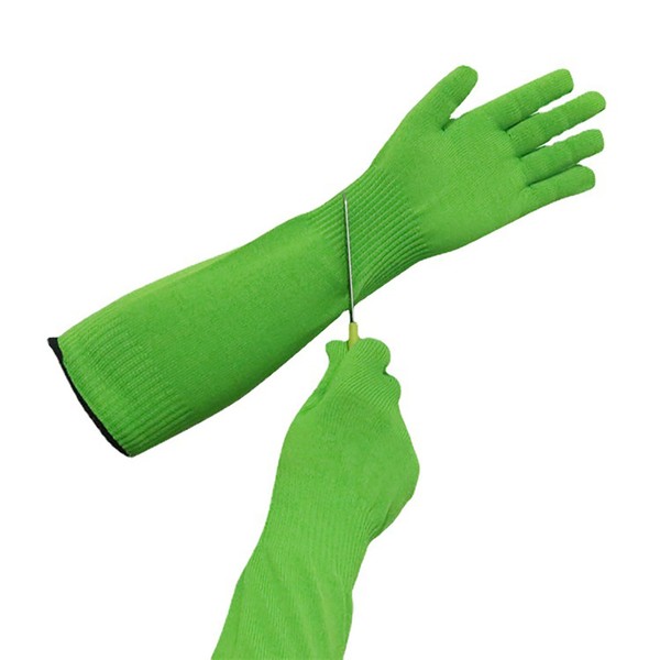 CSGHMM Long Sleeve Gardening Gloves - Cut Resistant Arm Protection,