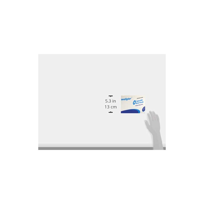 Wellgler's Disposable Oral Swabs,Sterile Sponge Mouth Swabs,Individually Wrapped (50pcs,Sky Blue)