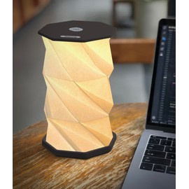 illumates Foldable LED Desk Lamp – USB Rechargeable & Portable - Dimmable Touch Control Light with Adjustable Height up to 8.25" for Office, Travel, Bedside - Sleek & Modern Design (Black)