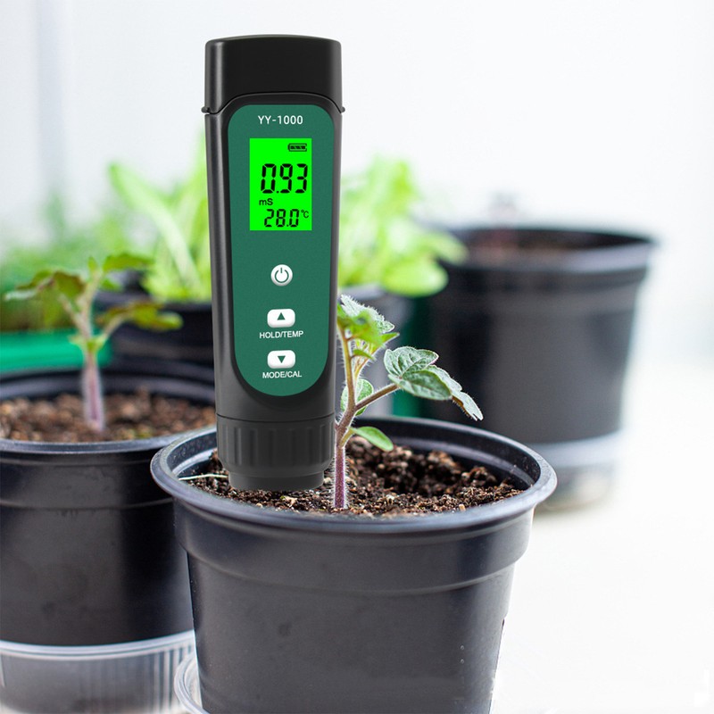 3in1 Soil Tester EC Temperature Moisture Soil Meter for Outdoor