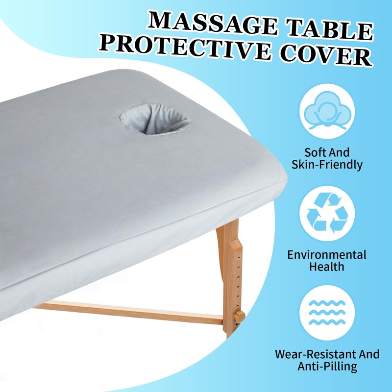 xiaozhifu Massage Table Cover, Stretch Cover with Hole for Massage