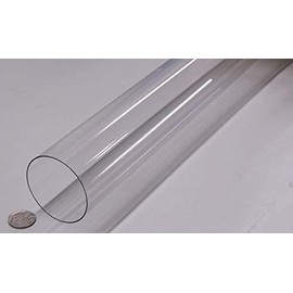 Tenite CAB Butyrate Round Tube 2.25" (2-1/4") OD x 2.187" (2-3/16") ID x 1/32" Wall x 6 Ft. Length 1 pc