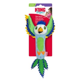KONG Tropics Floppy Bird with Catnip Assorted Cat Toy