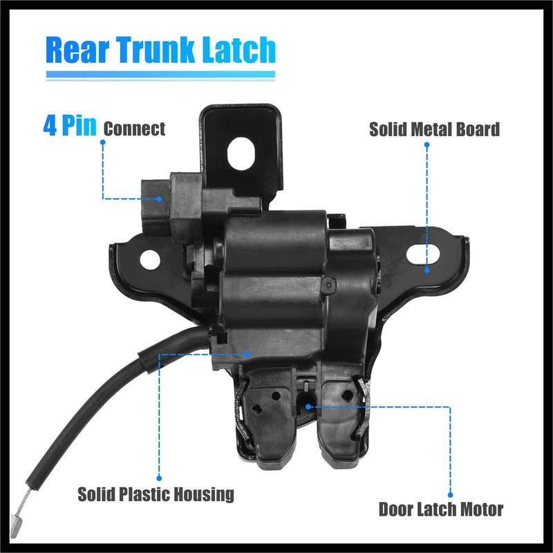 Hihaha No.FR3Z5443200A Rear Tailgate Trunk Lift Gate Latch Lock Actuator