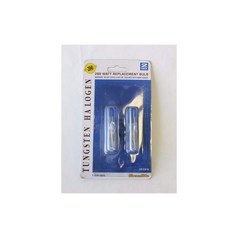 Grandlite 200 Watt Tungsten Halogen Replacement Bulb 2 Pack 120V