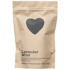 Lavender Mint, 15-20 Servings, Eco-Conscious Zip Pouch, Caffeine Free, Pure Loose Leaf Tea Grown in America, 1.30 Ounce (Small)