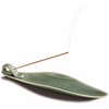 Kintiva Leaf Boat Ceramic Incense Holder, Ash Catcher Burner for
