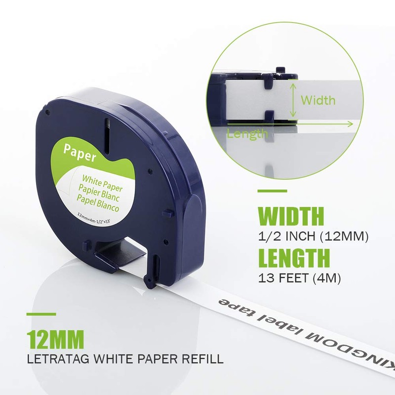 15 Pack 91330 Paper White Label Tape Compatible with Dymo