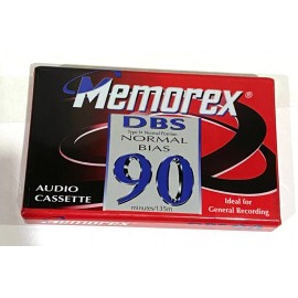 MEMOREX DBS 90 Normal Bias Audio Cassettes Sealed Type 1 Blank Media