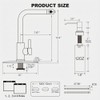 Brushed Nickel Kitchen Faucets with Pull Down Sprayer & Soap
