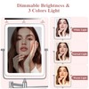 Wall Mounted Lighted Makeup Mirror, Rectangle Double Sided 1X/7X Magnifying