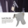 6Pcs Lock Pick Kit Manual Metal ABS Accuracy Locksmith Lock