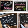OHYER Small Blackboard for Hanging Chalkboard Message Board Sign Double-Sided