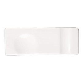 Narumi 41031-9875 Patia Chopsticks Rest, 3.1 inches (8 cm), White, Simple, Stylish, Dishwasher Safe
