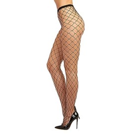 Dreamgirl Women’s Sheer Thigh High Pantyhose Hosiery Nylons Stockings with Comfort Lace Top Anti-Slip Silicone Elastic Band