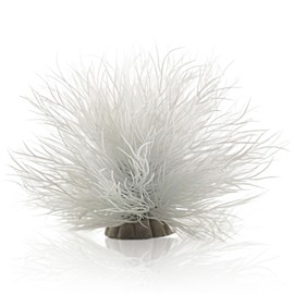 TAOMYPETS Fish Tank Decorations Aquarium Plants Plastic Artificial Décor (White)