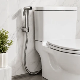 Handheld Toilet Bidet Sprayer Set for Bathroom - Stainless Steel Hand Sprayer Kit for Personal Hygiene and Toilet Cleaning