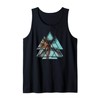 Palm Tree Geometric Triangles | Cute Beach Vacation Gift Tank