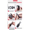 HIBEYO 3/4 Button Key Fob Cover for Kia Stinger k900