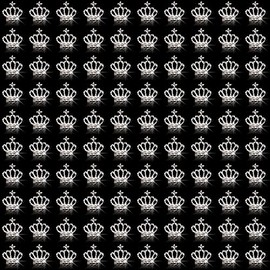 JERCLITY 100 Pieces 3D Silver Alloy Crown Nail Charms Studs Crown Diamonds Nail Art Nail Jewels Set Crown Nail Studs Clear Crystals Manicure Jewelry for Women Girls (0.35inchx0.39inch)