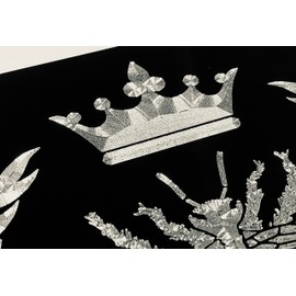 Queen Bee Car Tag Diamond Etched Engraved Black Aluminum License Plate Gift