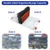 Tools Organizer Box Small Parts Storage Box 50-Compartment Double Side