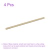DMiotech 4pcs 3mm x 100mm Brass Solid Round Bar Brass