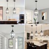 YUXINLUX Black Pendant Light Fixtures Modern Pendant Lights Kitchen Island