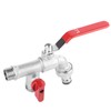 90 Degree Double Valve Water Tap 1/2" Brass Faucet Home