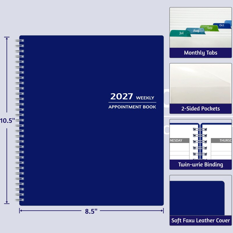2027 Appointment Book - January - December 2027, Appointment Planner