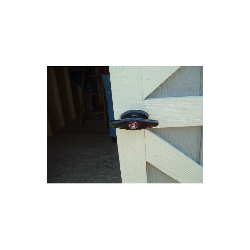Shed Windows and More, Shed T-Handle Lock Set 4-1/2" Black