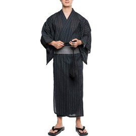 Men's Japanese Yukata Japanese Kimono Home Robe Pyjamas Dressing Gown Size L-C2, Colour12