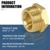 Brass Reducer, 3/8 Inch Male Thread x 1/8 Inch Female