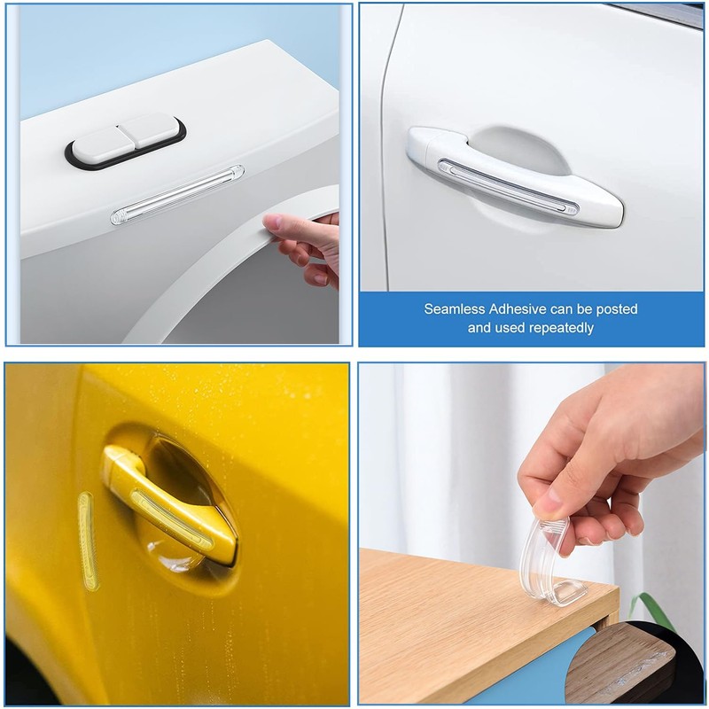 8 PCS Clear Furniture Bumpers, BetterJonny Silicone Cabinet Bumpers Clear
