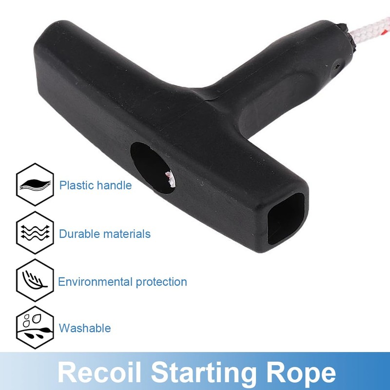 Pull Cord for Lawnmower, 1 Set Recoil pull cord starter