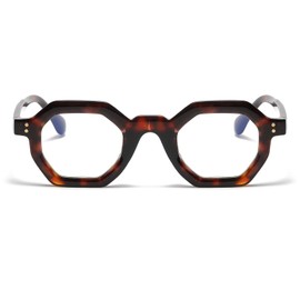 LJCZKA Blue Light Filter Glasses Men's Glasses Without Prescription Blue Light Filter Women's Computer Glasses Gaming TV Eye Strain Reduce, leopard