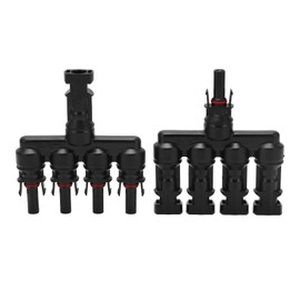 2Pcs Solar Branch Connector 4 to 1 Male Female Design Solar Y Branch Connector 1500V