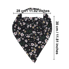 AWAYTR Elastic Hair Scarf Headband 3PCS Head Scarves with Clips Kerchief Hair Bandanas Headband for Women