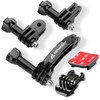 MiPremium Rotary Extension Arm Helmet Mount Set for GoPro Hero