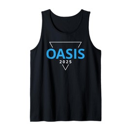 Oasis 2025 California CA Vintage Retro Souvenirs Blue Tank Top