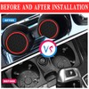 4PCS Car Cup Holder Coasters, Dustproof Automotive Interior Accessories Mat,2.75