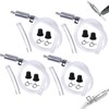 4 PCS Universal Brake Fluid Deflerator, Brake Bleed Hose, Brake