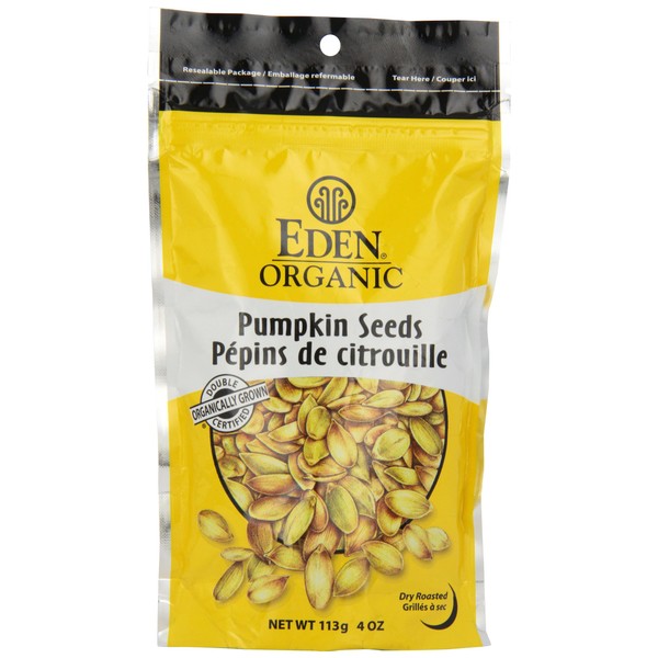 Eden Foods Organic Roasted & Salted Pumpkin Seeds, 113 gm