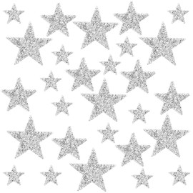 30 Piezas de Parches para Ropa con Estrellas, Parches de Estre CWL llas de Diamantes de Imitación, Parches Adhesivos para Planchar con Estrellas, Parches Adhesivos de Estrella de Tamaños